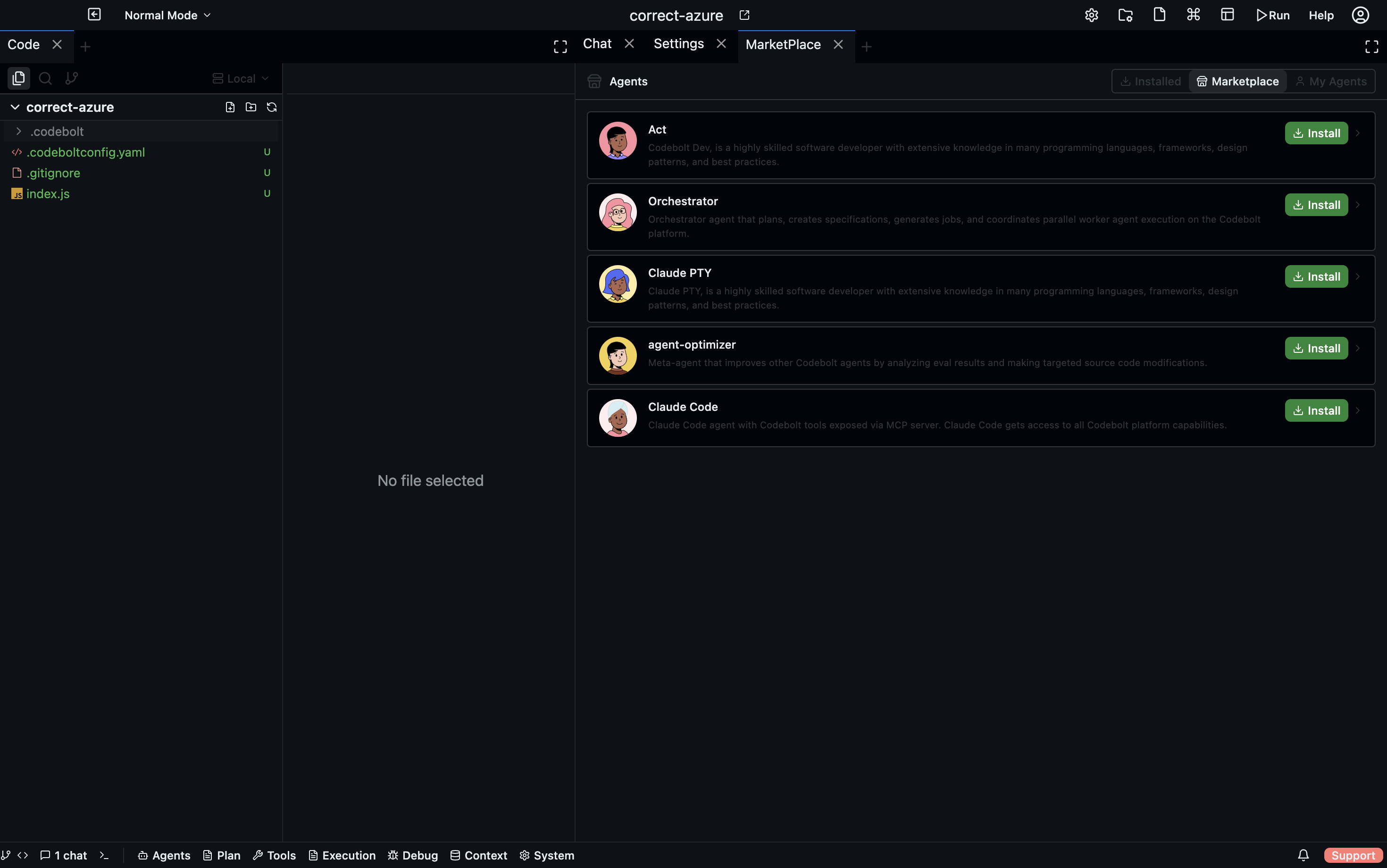 Built-in Agents