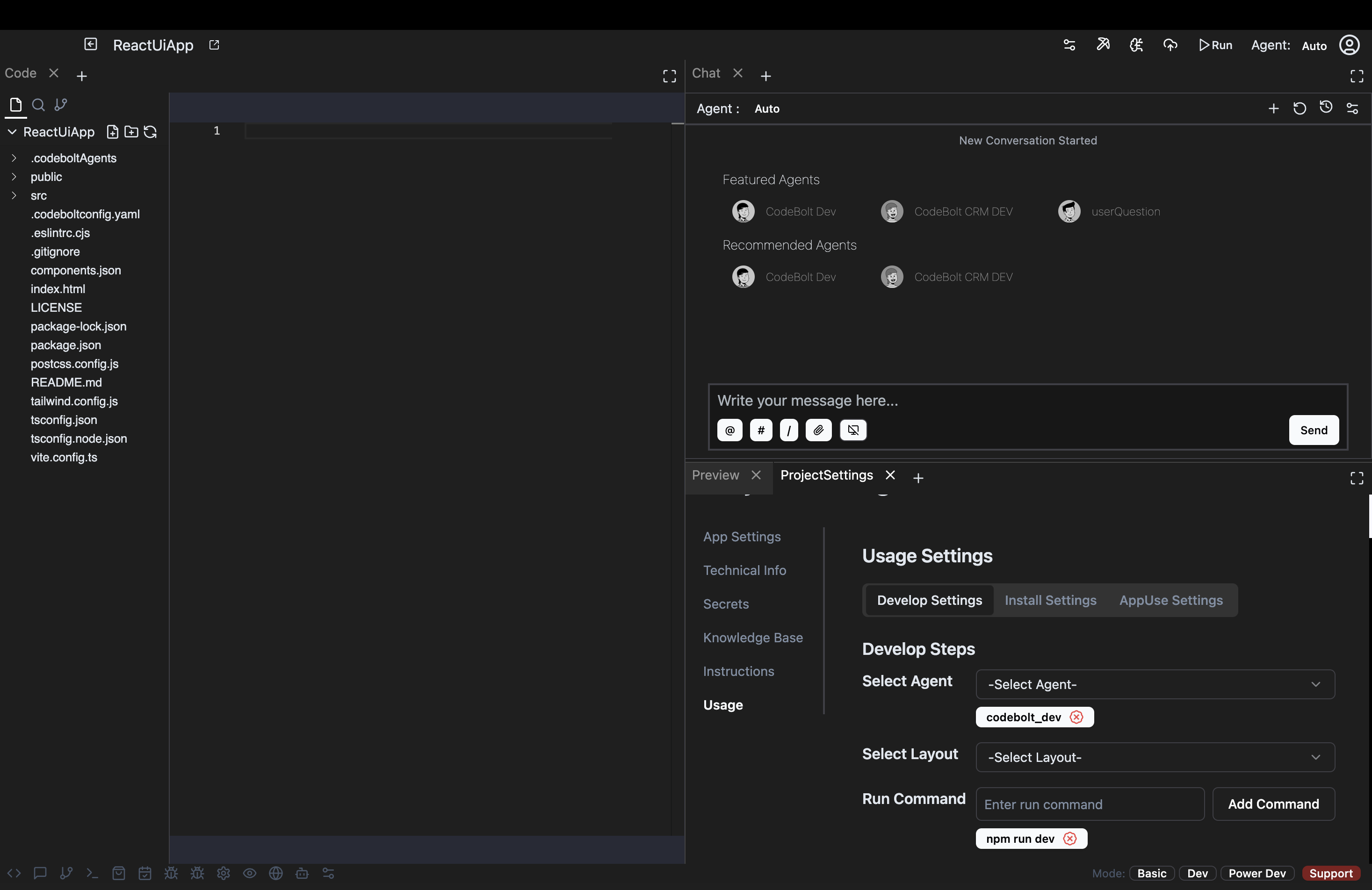 development setting