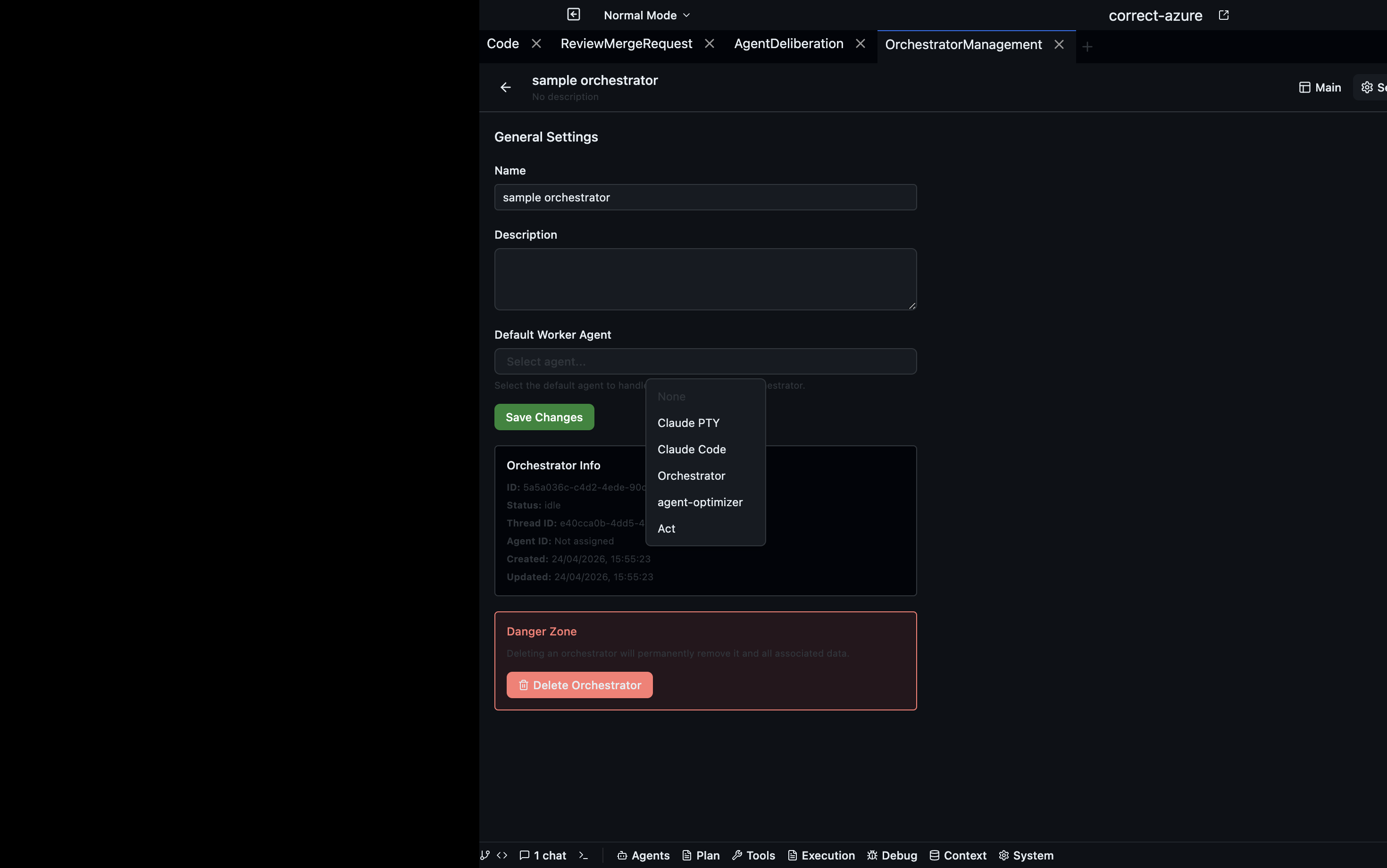 Orchestrator Management
