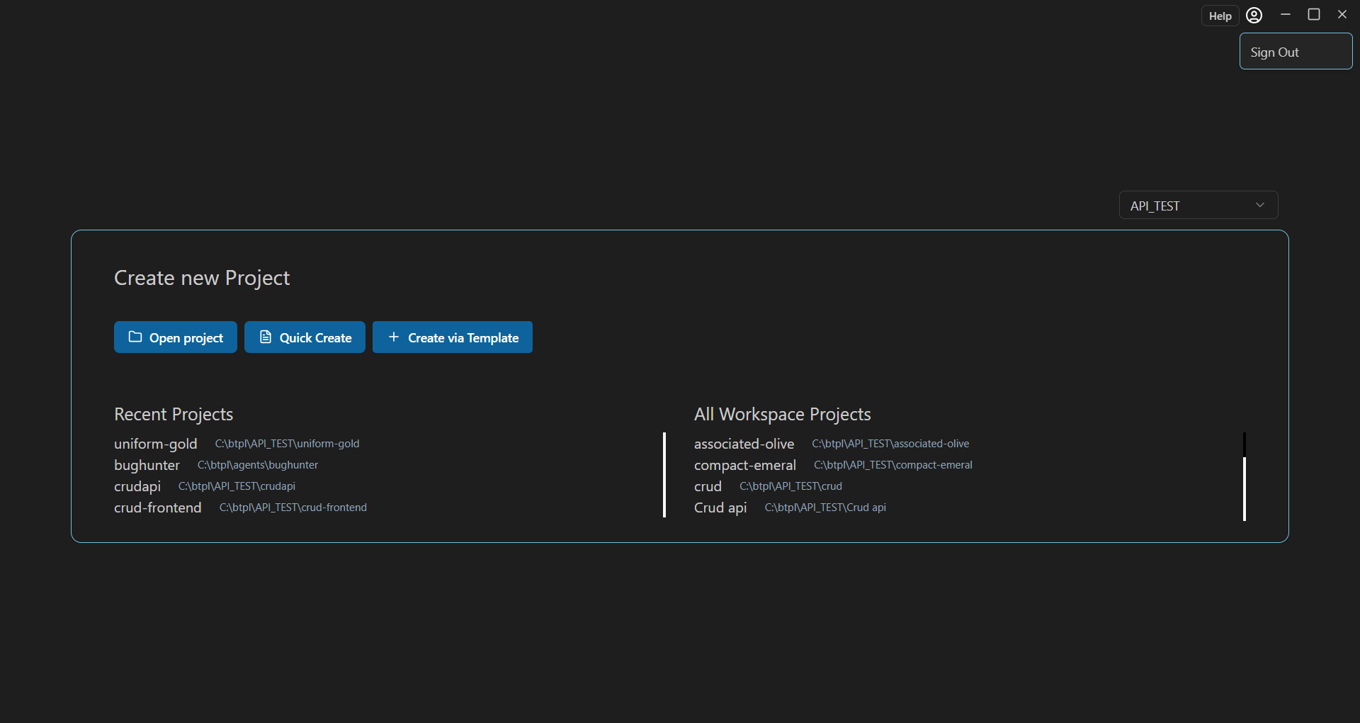 Open Project
